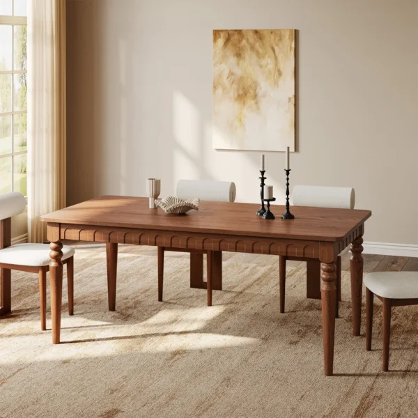 Wooden Dining Table - Sherli - Image 3