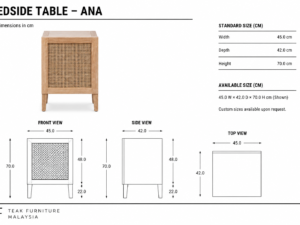 Bedside Table – Ana