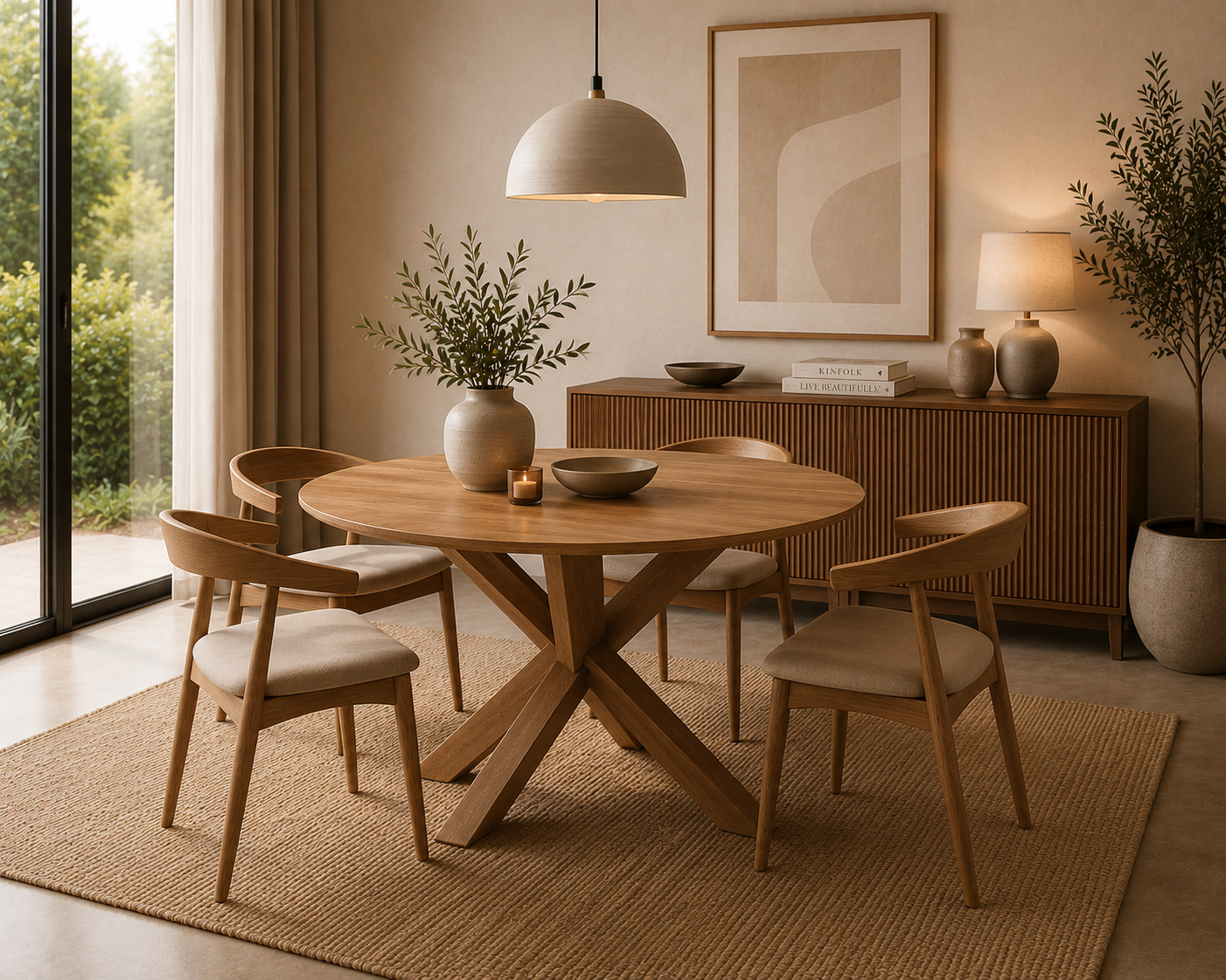 Round Dining Table - Maya 4 Round Dining Table - Maya - Image 2