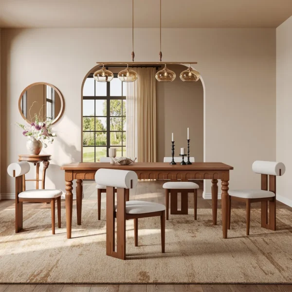 Wooden Dining Table - Sherli - Image 4