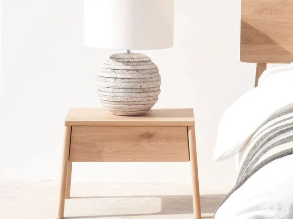 Wooden Bedside Table – Elias