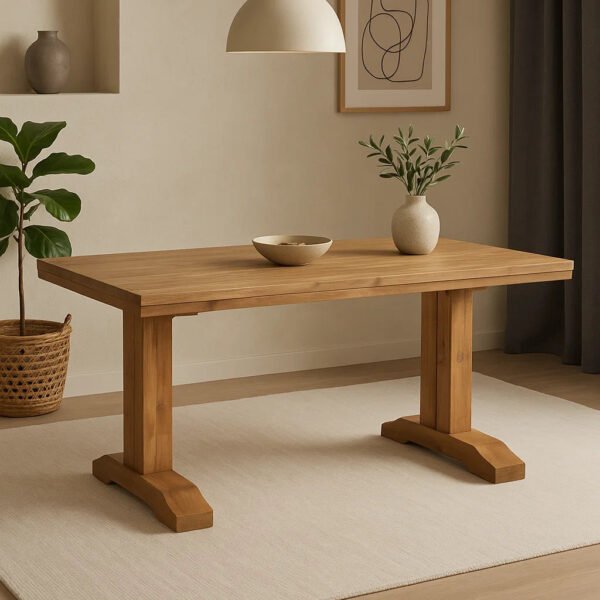 Teak dining table
