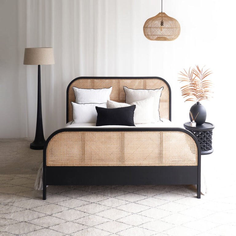Round Rattan Bed Frame Rattan Bed Frame in Malaysia | Stylish Bedroom Furniture