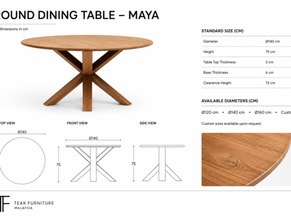 Round Dining Table – Maya