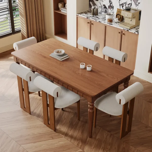 Wooden Dining Table - Sherli - Image 2