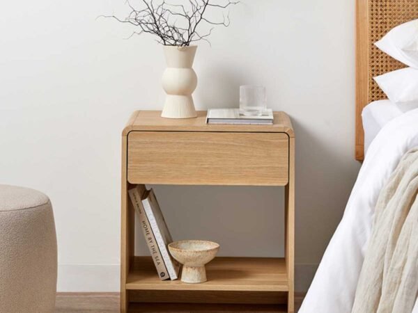 Wooden Bedside Table – Quezada