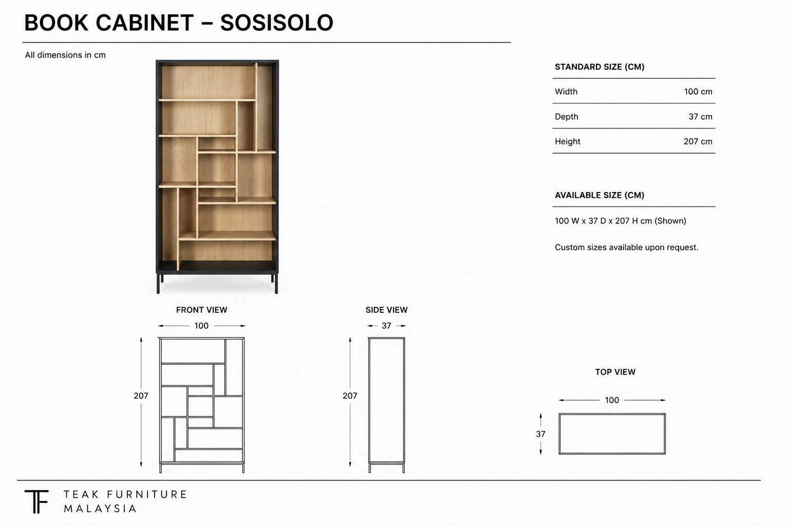 Book Cabinet - Sosisolo 5 Book Cabinet - Sosisolo - Image 5