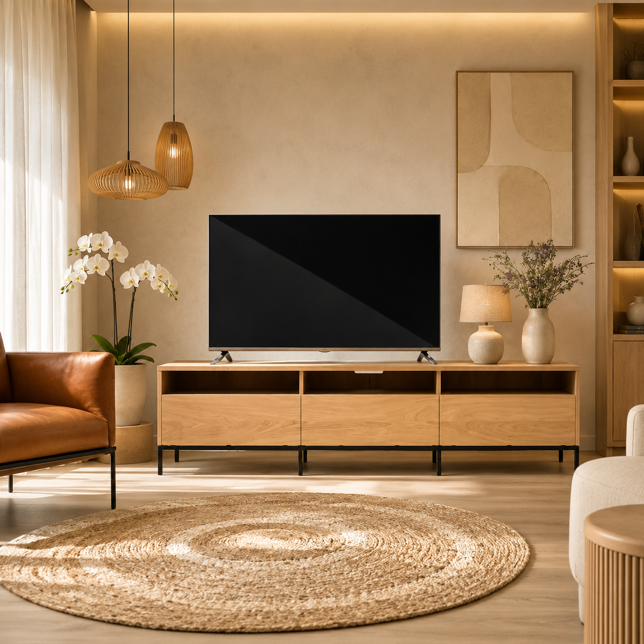 Teak TV console – Sha