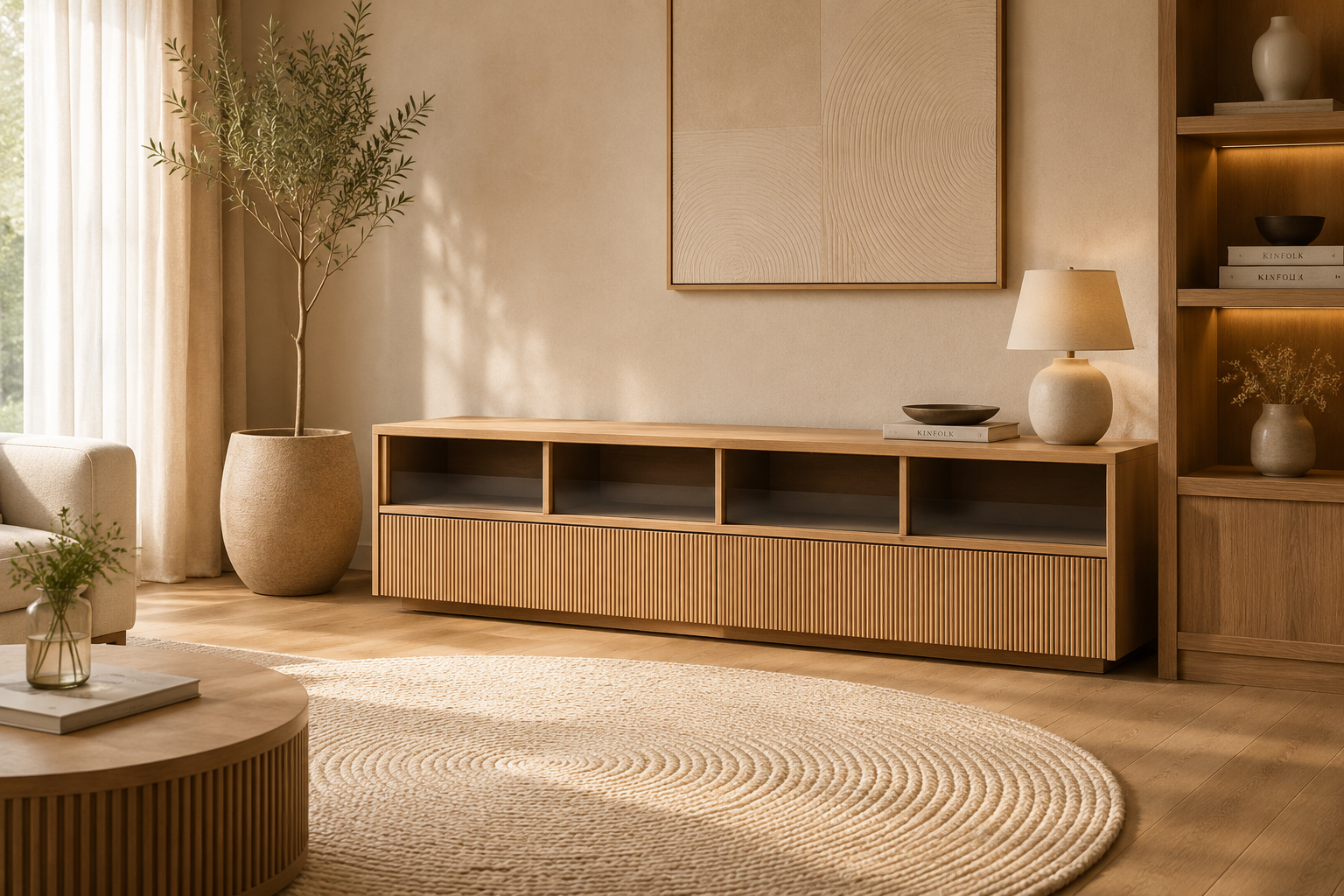 Teak TV console – Tari 4 Teak TV console – Tari - Image 2
