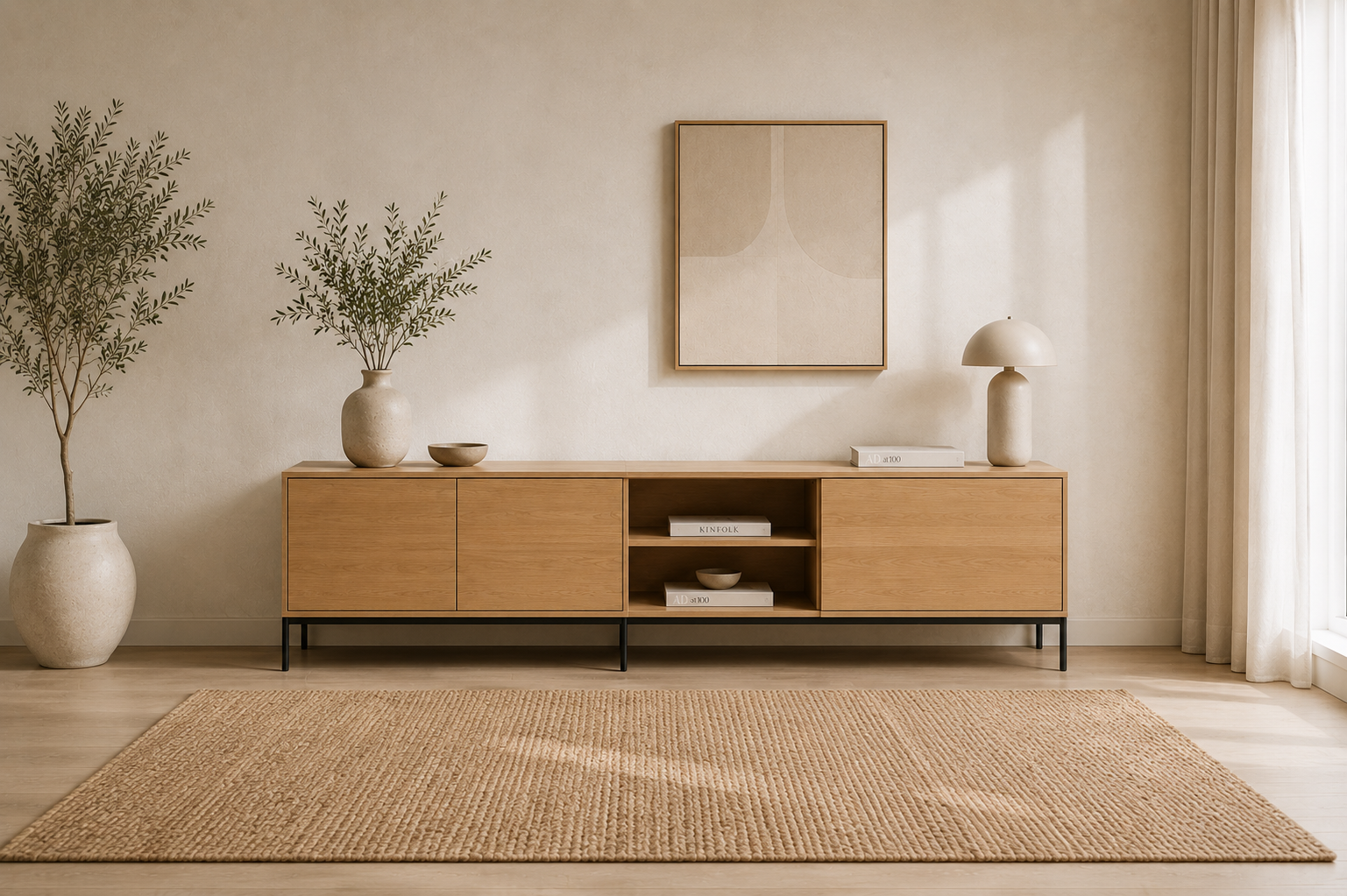 Teak TV console – Xa 3 Teak TV console – Xa
