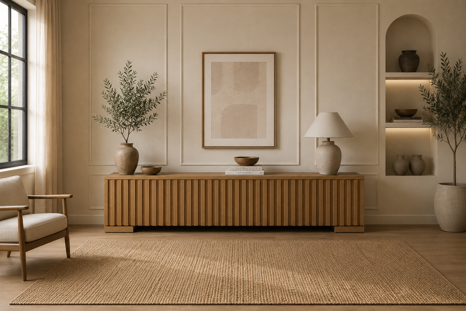 Teak TV console – Qa