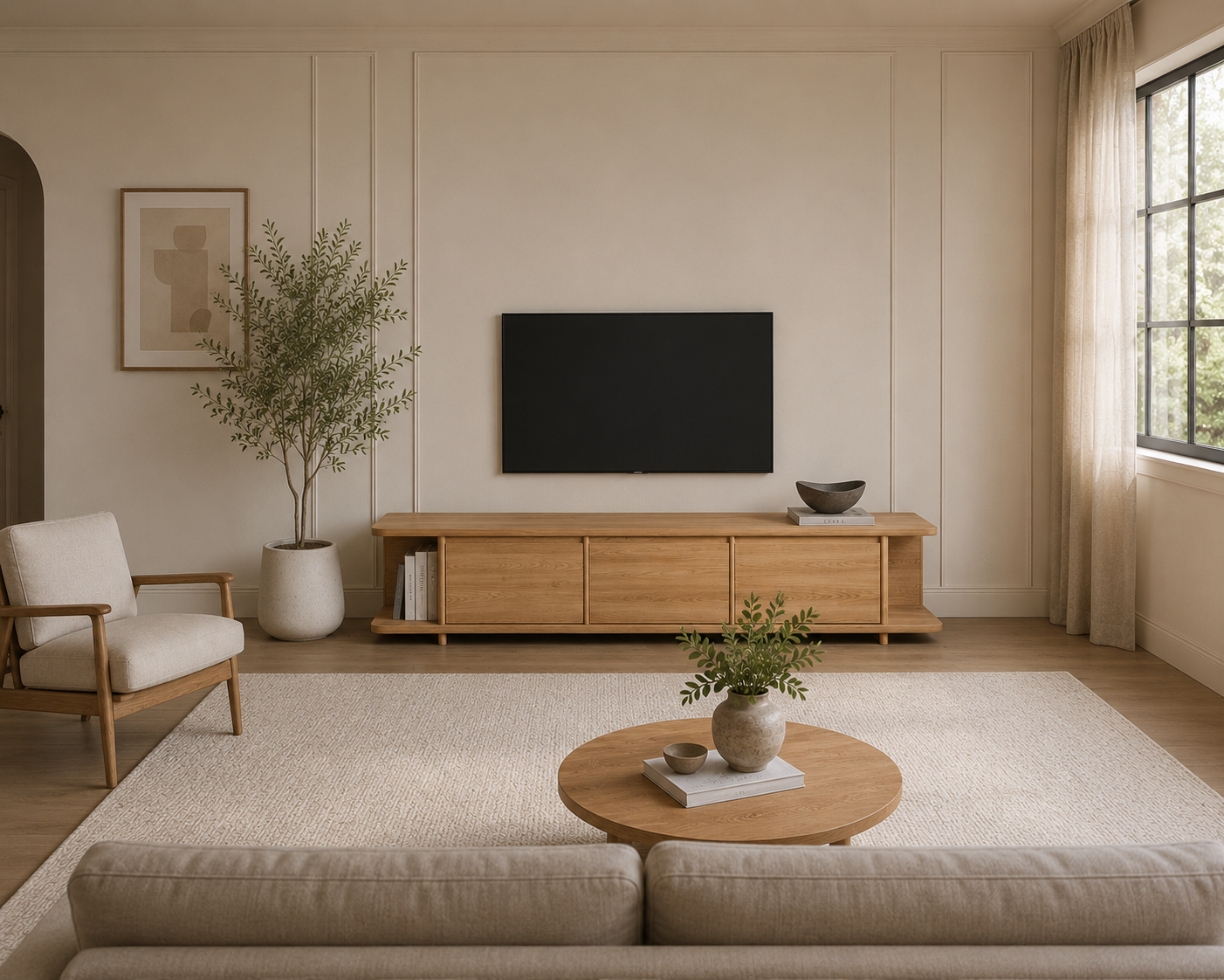 Teak TV console – Mik