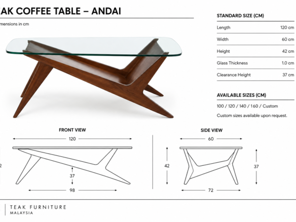 Teak Coffee Table – Andai