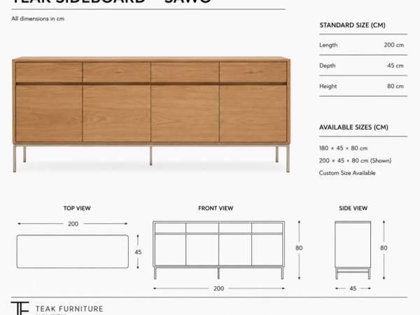 Teak Sideboard – Sawo