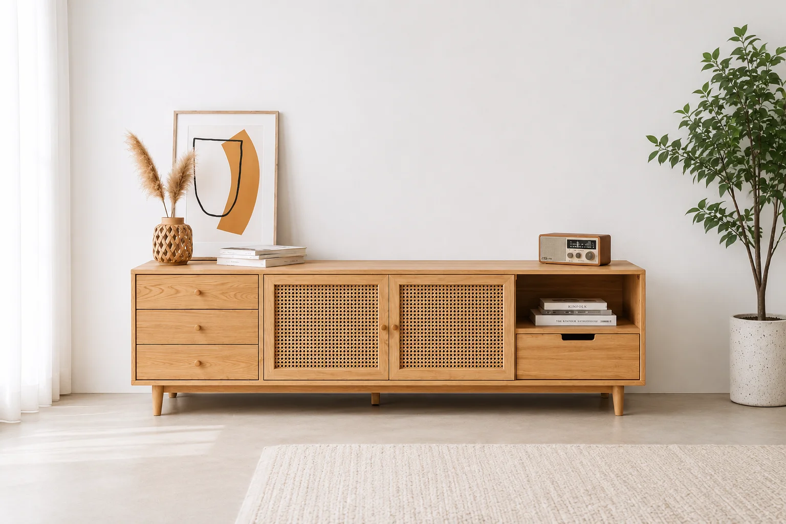 Teak TV console – Nip 1 Teak TV console – Nip