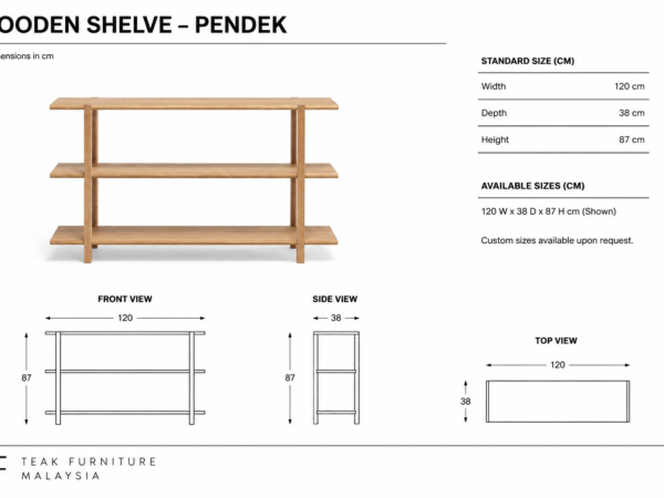 Wooden Shelve – Pendek