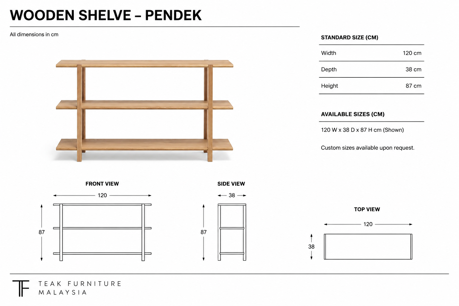 Wooden Shelve - Pendek 5 Wooden Shelve - Pendek - Image 5
