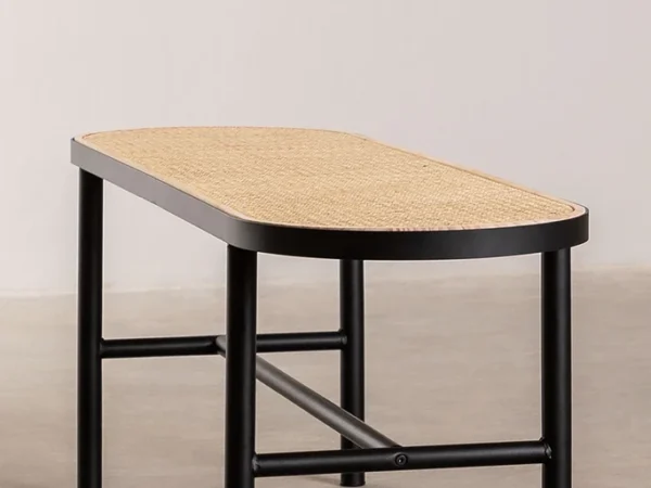 Teak Bench Rattan – Abi