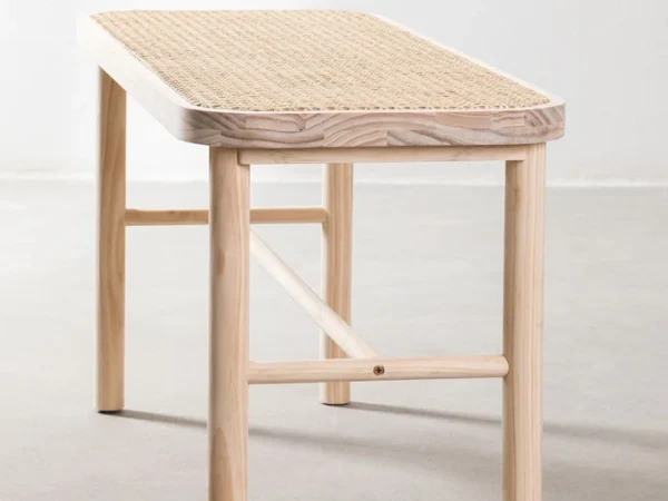 Teak Bench Rattan – Aja