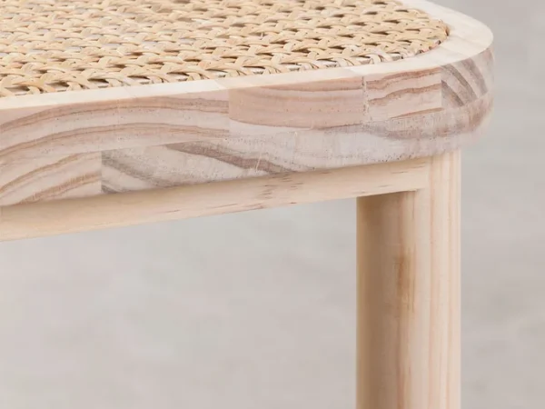 Teak Bench Rattan – Aja