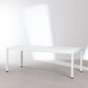 Aluminum Table Marti (210 x 100 cm) & 6 Garden Chairs Ivor