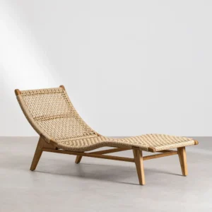 Pitea Teak Wood Lounger