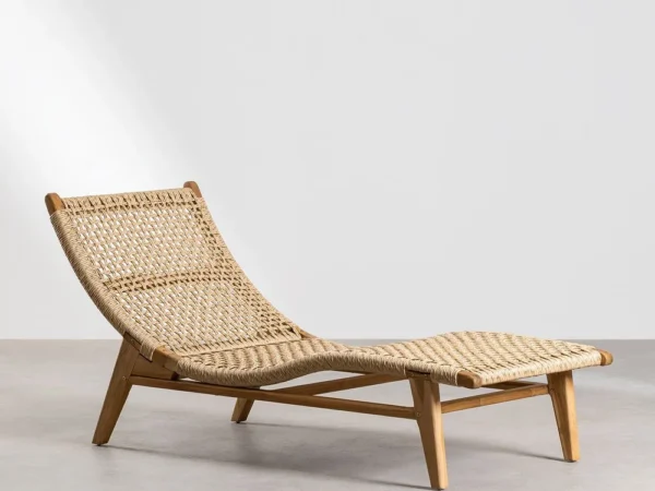 Pitea Teak Wood Lounger