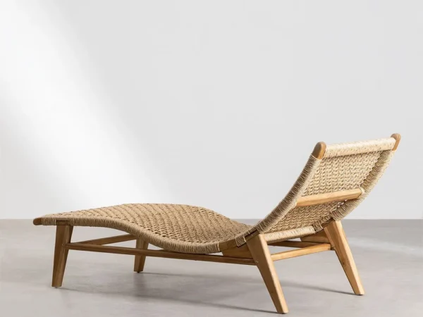 Pitea Teak Wood Lounger