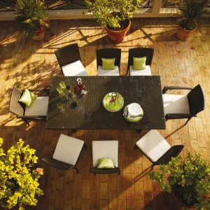 Wicker Dining Table Table