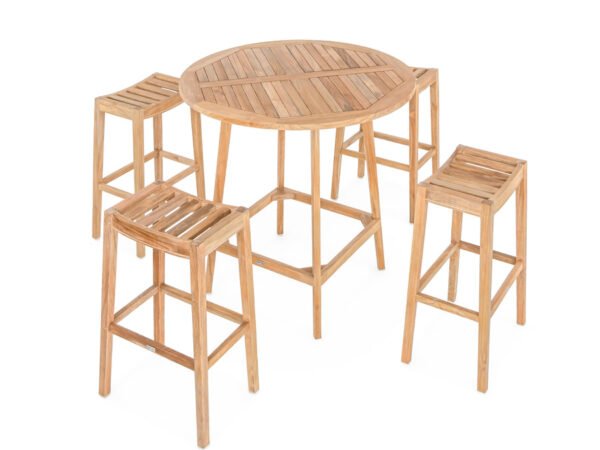 Friday Stool/Friday Round Bar 5-Piece