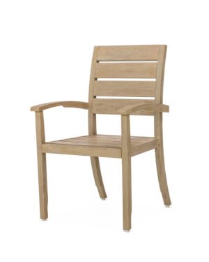 Friday Arm Chair Brushed Teak