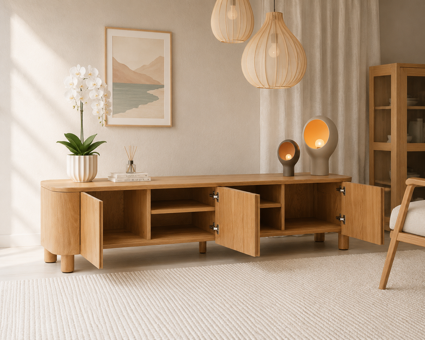 Teak Console - Koppar 5 Teak Console - Koppar - Image 3