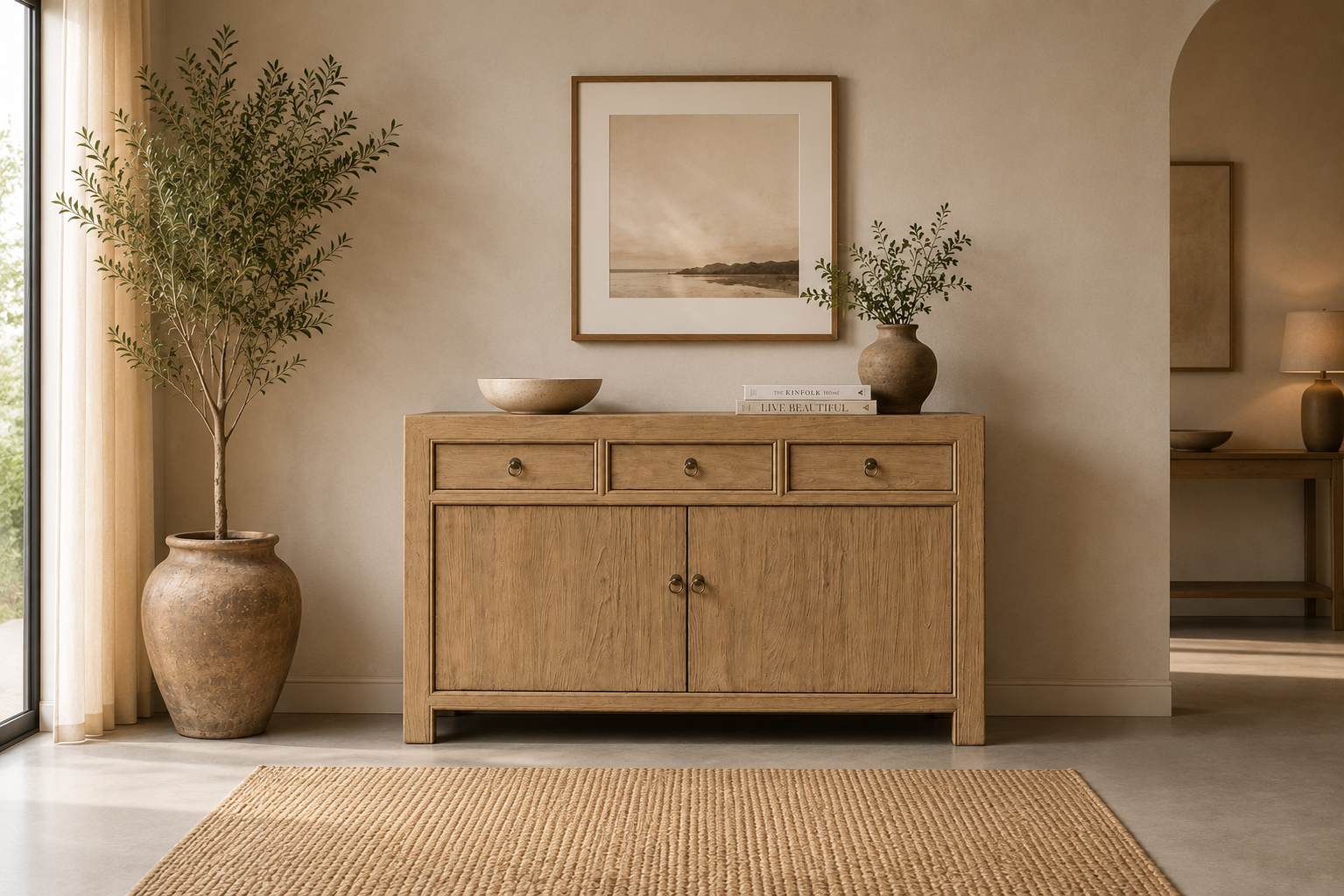 Teak Wood Sideboard - Hanorine 1 Teak Wood Sideboard – Hanorine