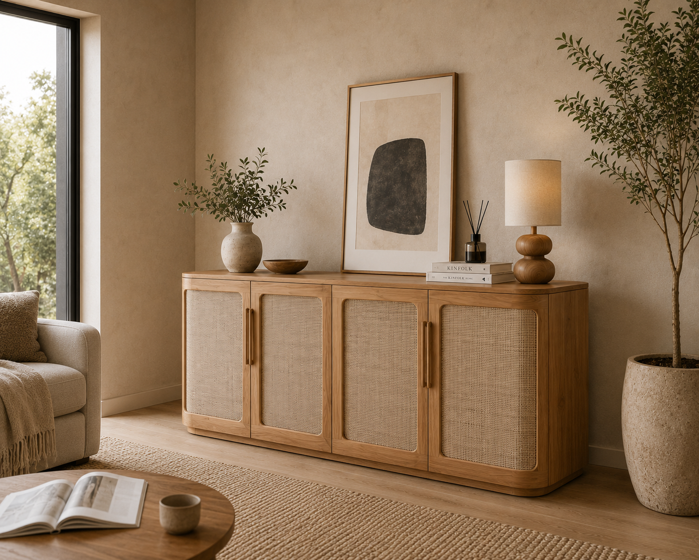 Teak Wood Sideboard - Minimalys 4 Teak Wood Sideboard - Minimalys - Image 2