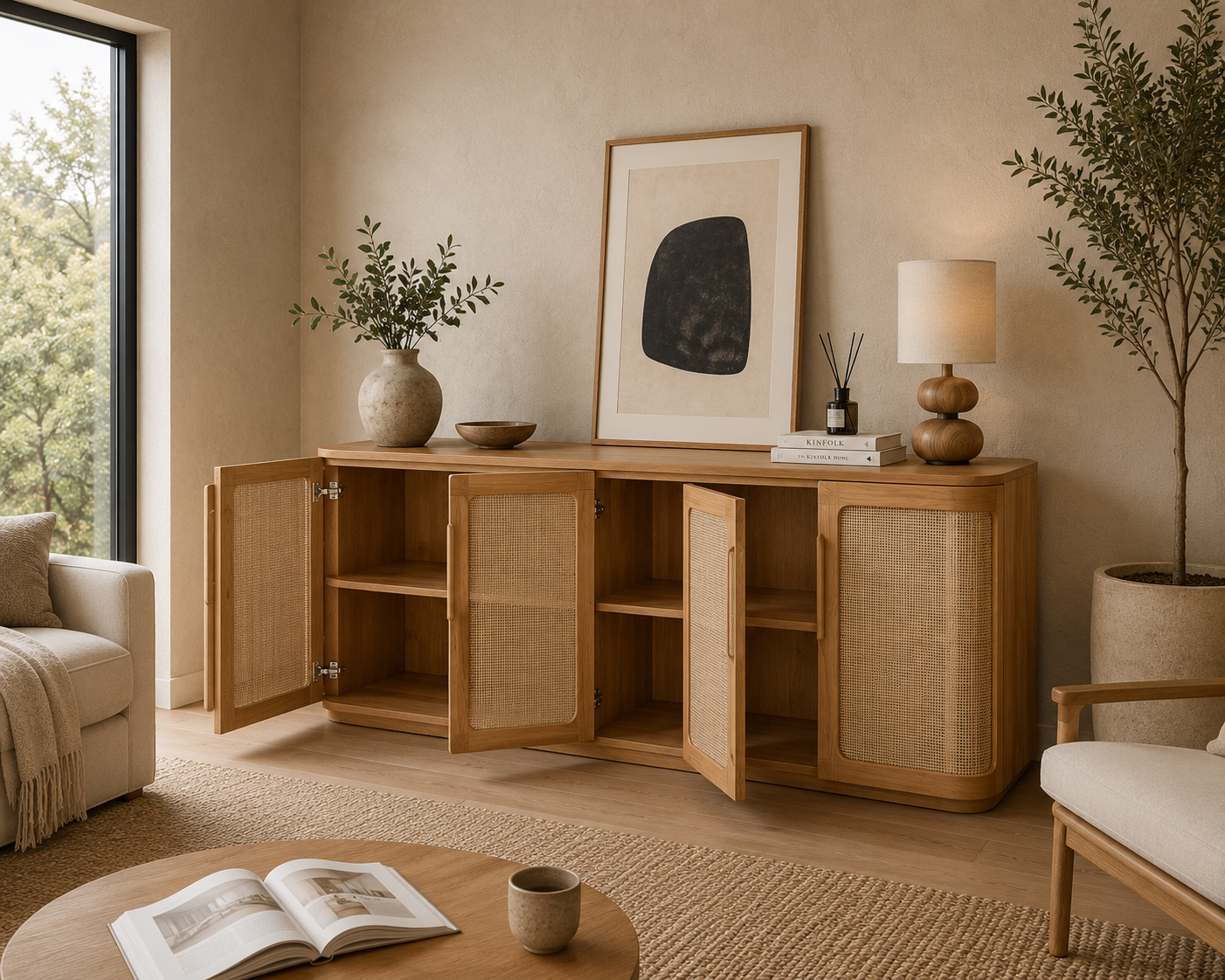 Teak Wood Sideboard - Minimalys 5 Teak Wood Sideboard - Minimalys - Image 3