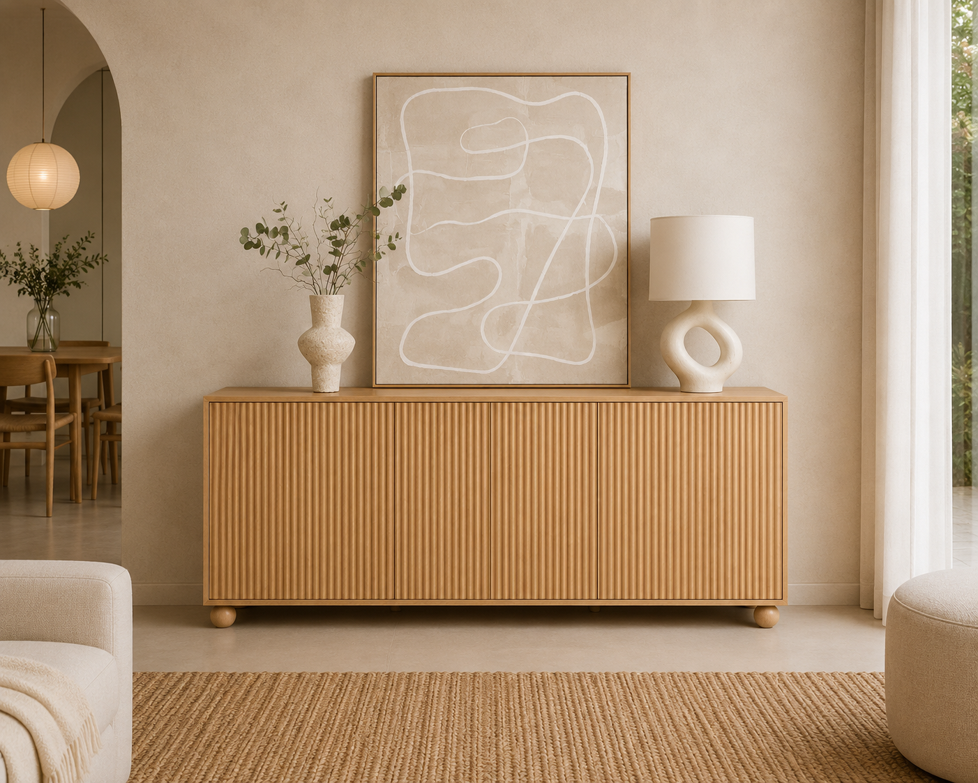 Teak Wood Sideboard - Bodi 1 Teak Wood Sideboard – Bodi