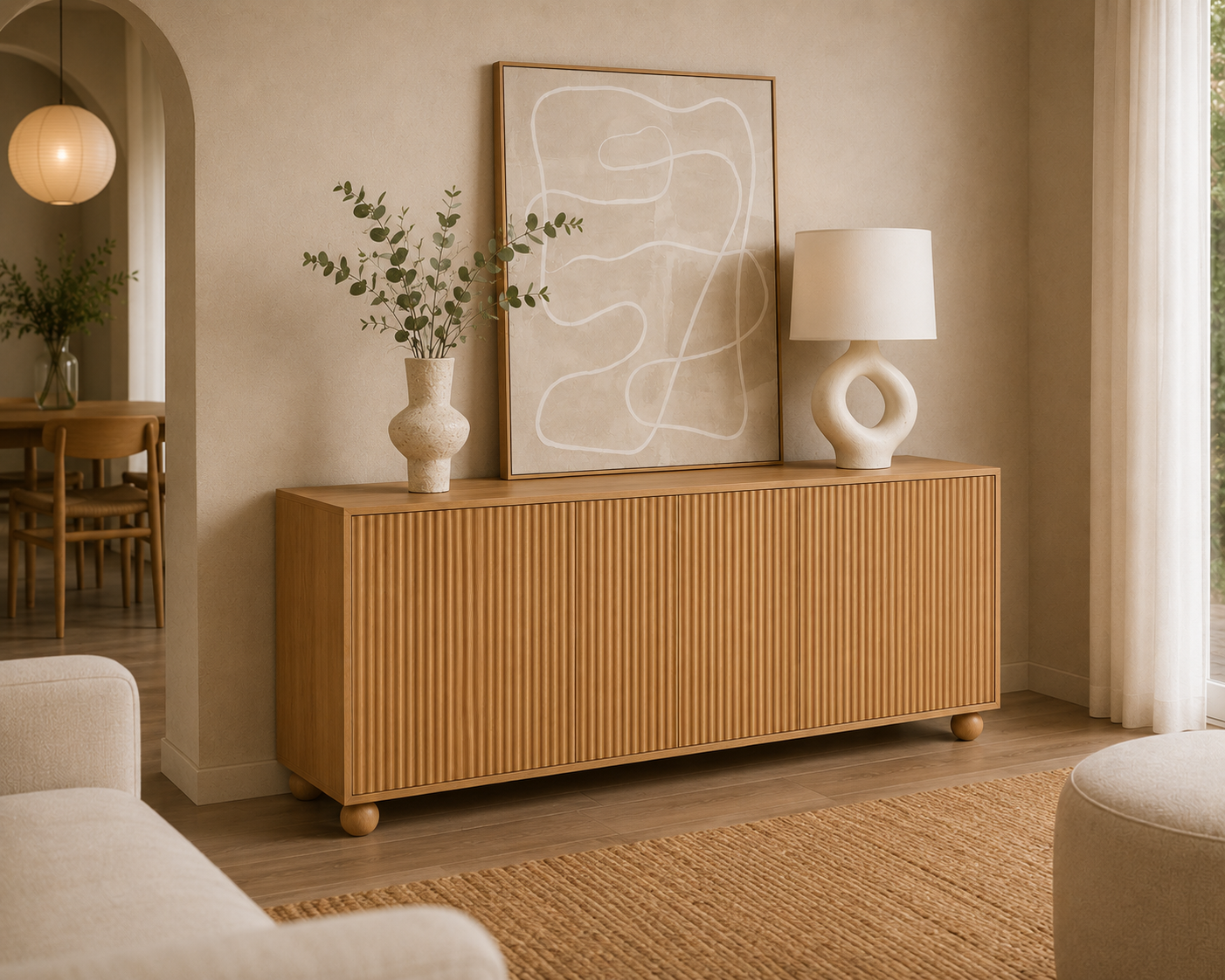 Teak Wood Sideboard - Bodi 4 Teak Wood Sideboard - Bodi - Image 2