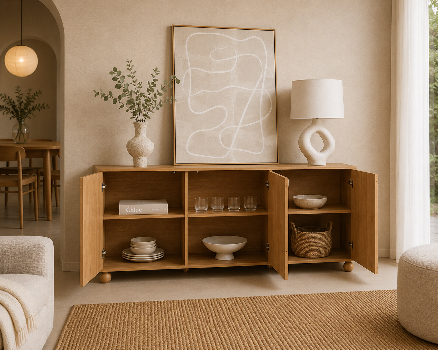 Teak Wood Sideboard - Bodi 5 Teak Wood Sideboard - Bodi - Image 3