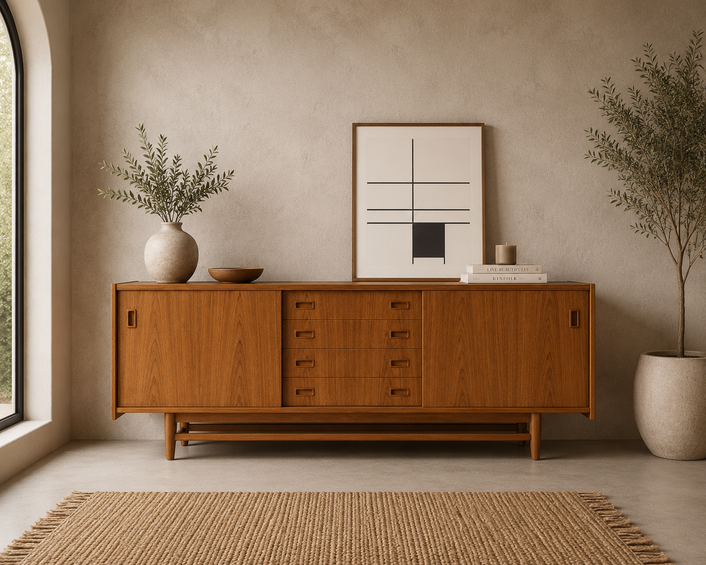 Teak Wood Sideboard - Bonnie 1 Teak Wood Sideboard - Bonnie
