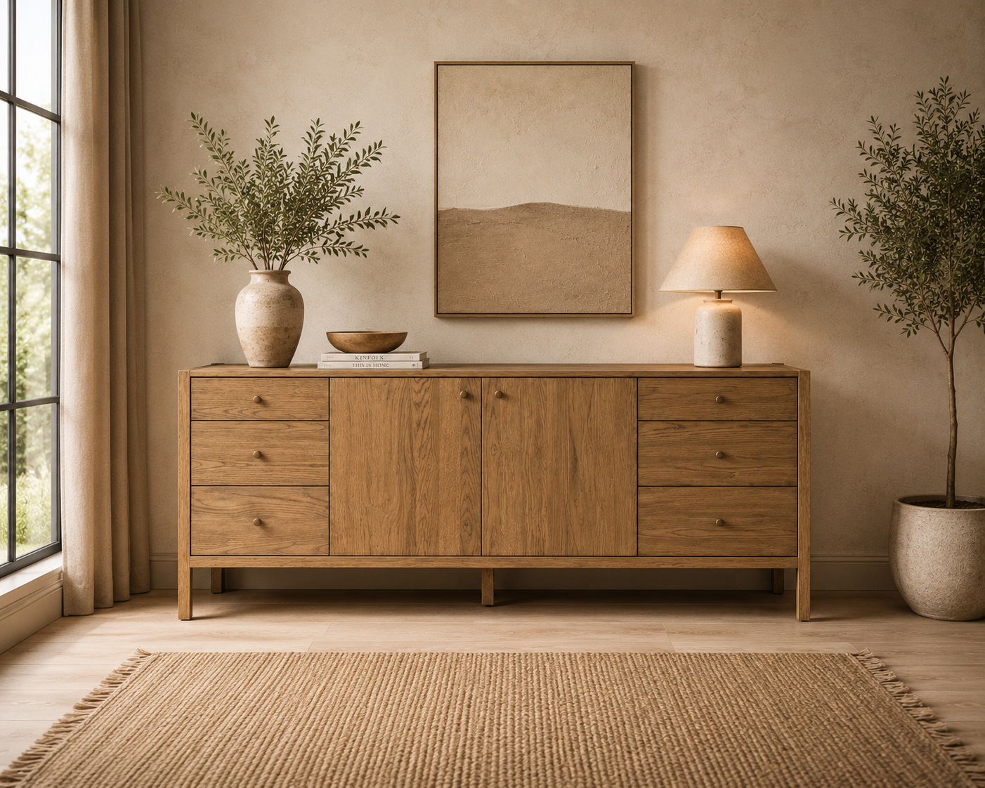 Teak Wood Sideboard - Meera 1 Teak Wood Sideboard - Meera