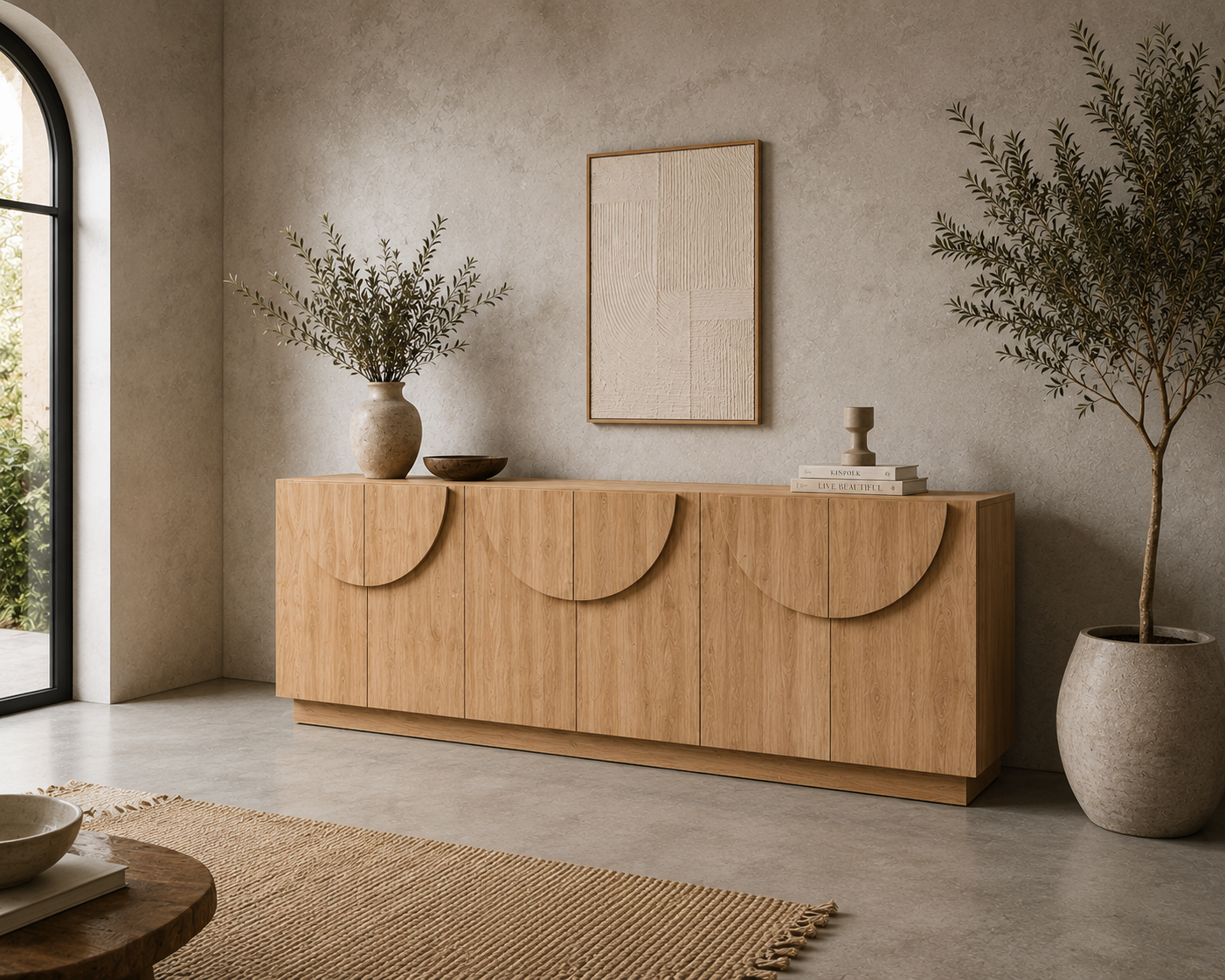 Teak Wood Sideboard - Temis 4 Teak Wood Sideboard - Temis - Image 2