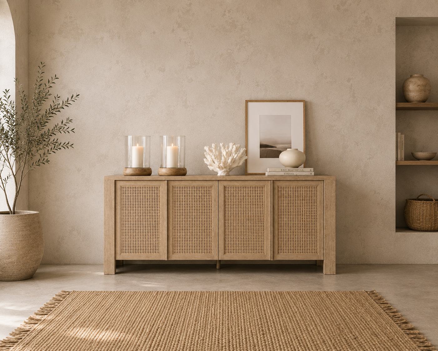 Teak Wood Sideboard - Thaki 1 Teak Wood Sideboard - Thaki