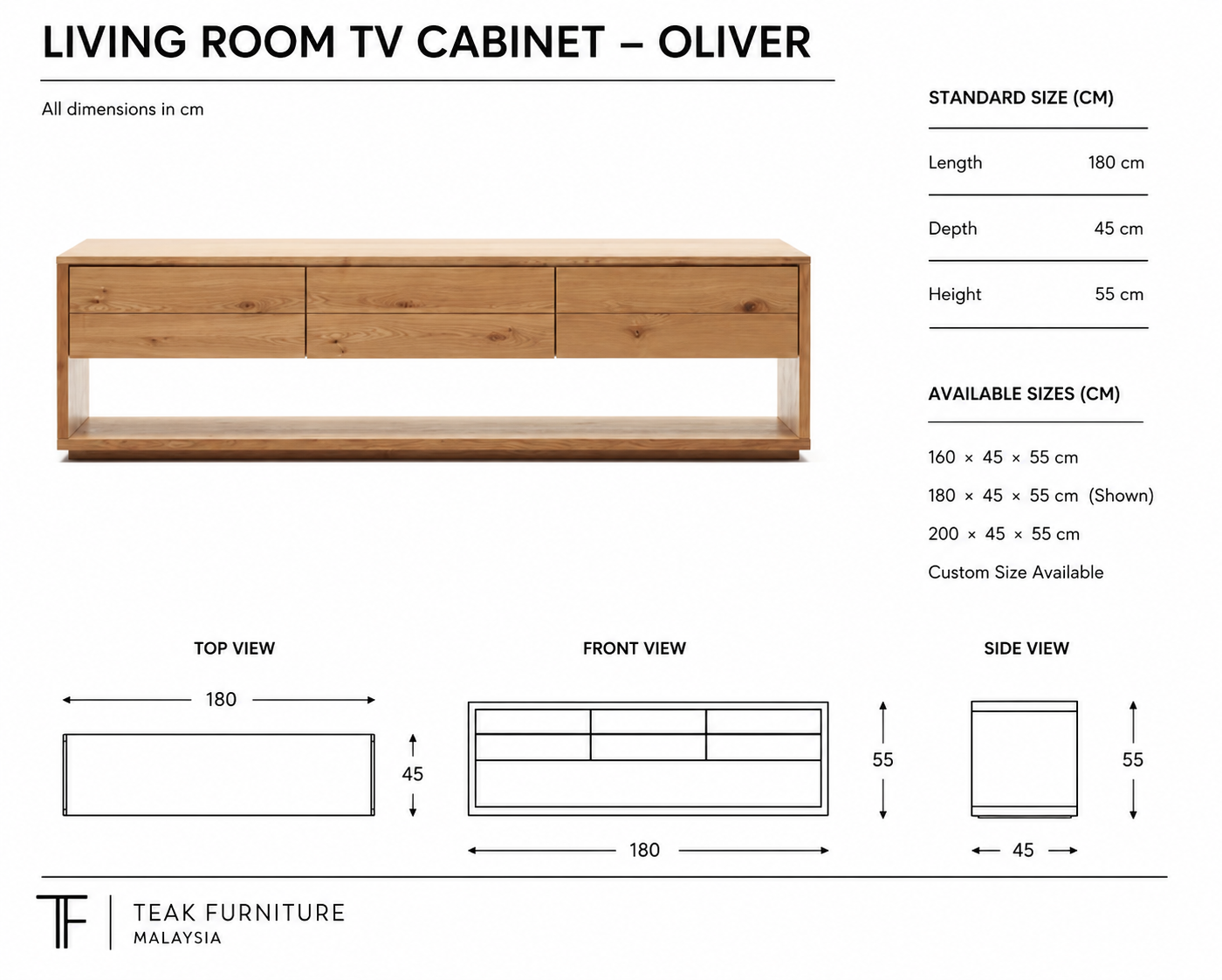 Living Room TV Cabinet - Oliver 8 Living Room TV Cabinet - Oliver - Image 6
