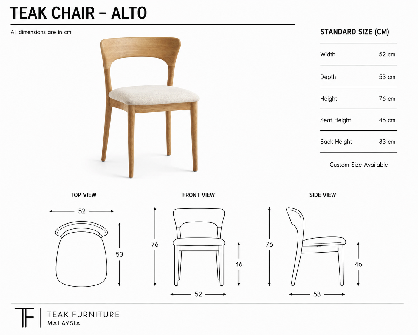 Teak Chair - Alto 9 Teak Chair - Alto - Image 7