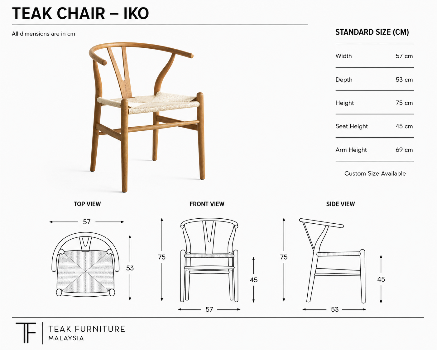 Teak Dining Chair - Iko 8 Teak Dining Chair - Iko - Image 6