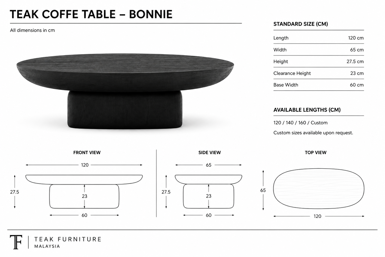 Teak Coffee Table - Bonnie 8 Teak Coffee Table - Bonnie - Image 6
