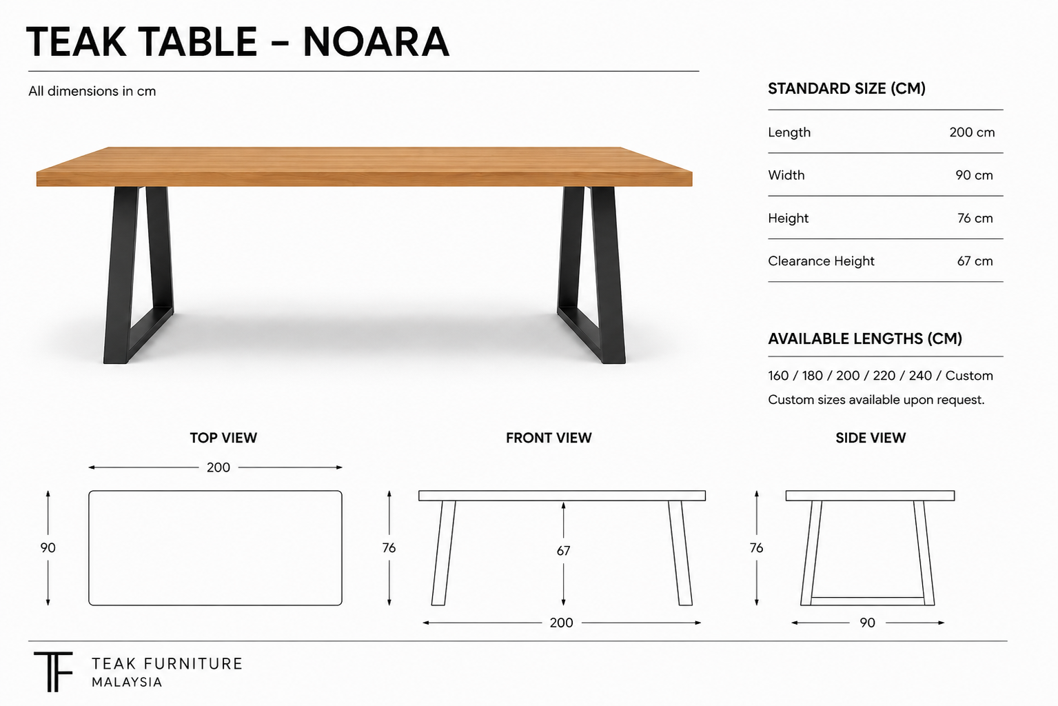 Wooden Dining Table - Paloma 6 Wooden Dining Table - Paloma - Image 4
