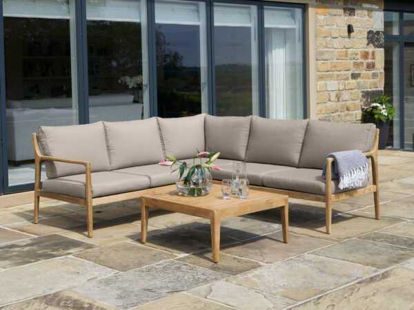 Malta Lounge Corner Set in Natural Taupe