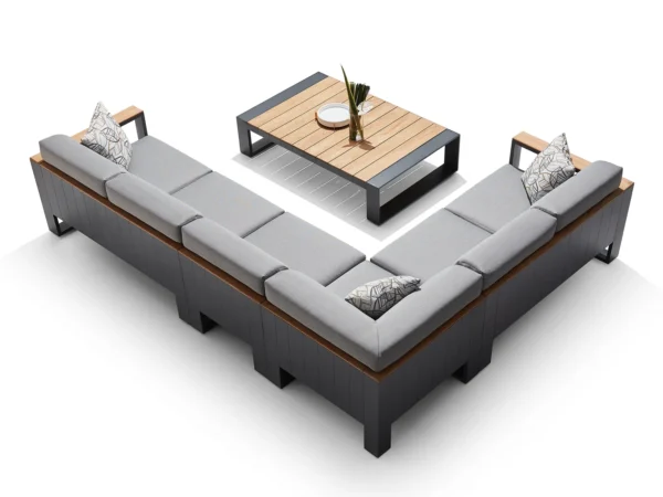 Riviera Luxury Outdoor Corner Group Set in Latte - Image 2
