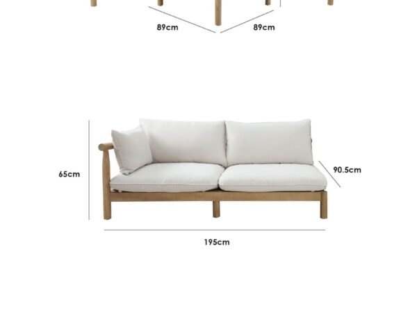 Lavenham Outdoor Corner Sofa Set in Linen